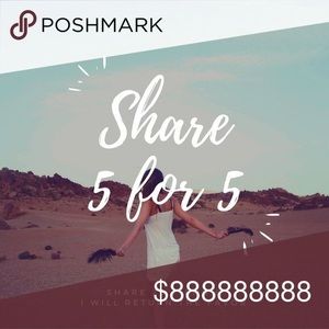 Share 5 for 5. Thank you and Happy Shopping 💕👌💕